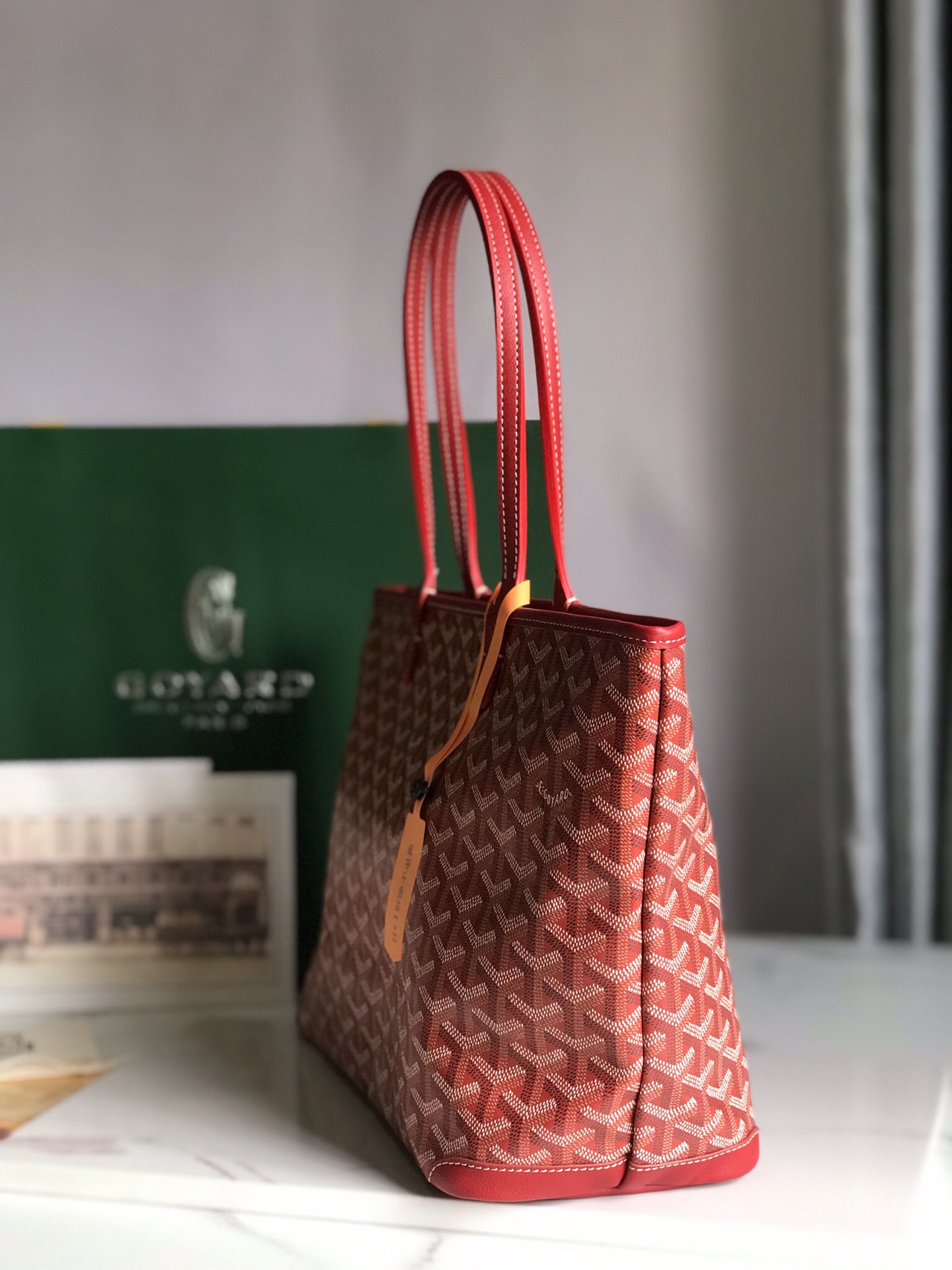 Goyard Saint Louis Artois PM Bag in Red