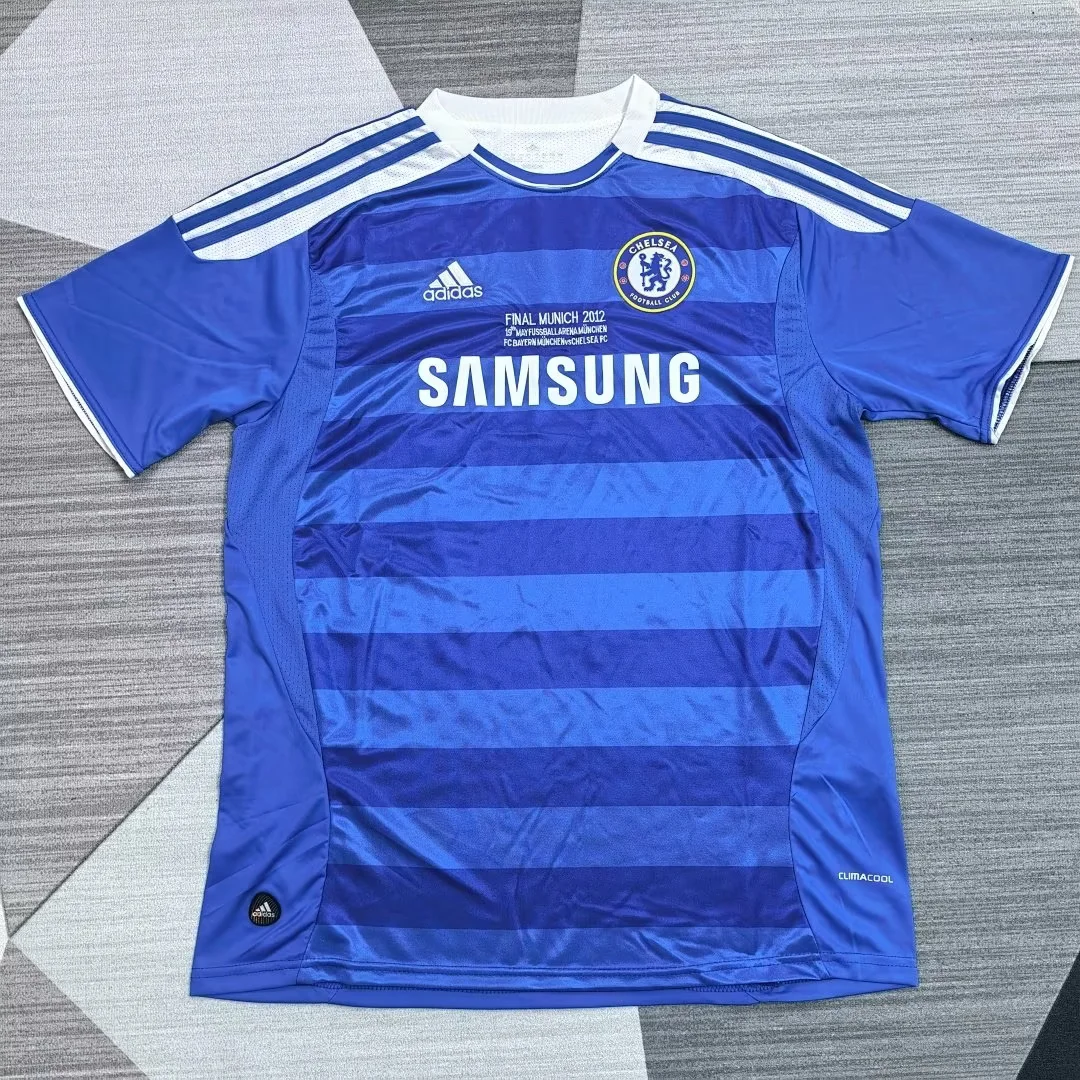 2011/12 Retro Chelsea UEFA Champions League Blue Fans Soccer Jersey 1:1 Thai Quality