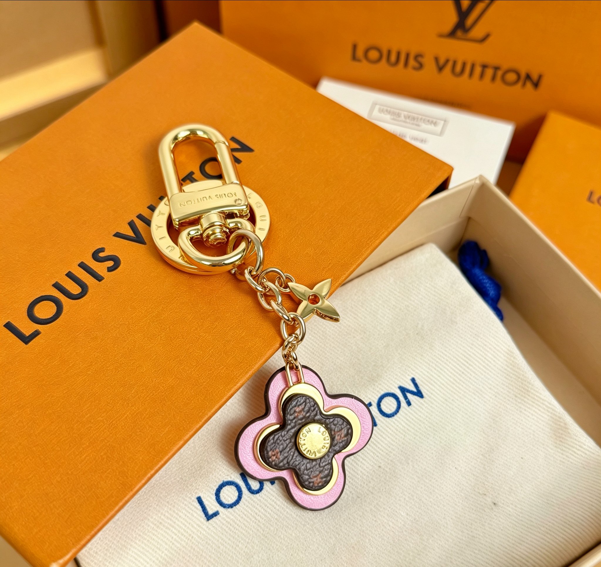LV Blooming Flowers Key chain