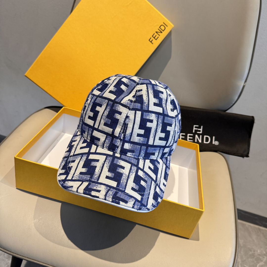 Fendi FF Logo Baseball Cap