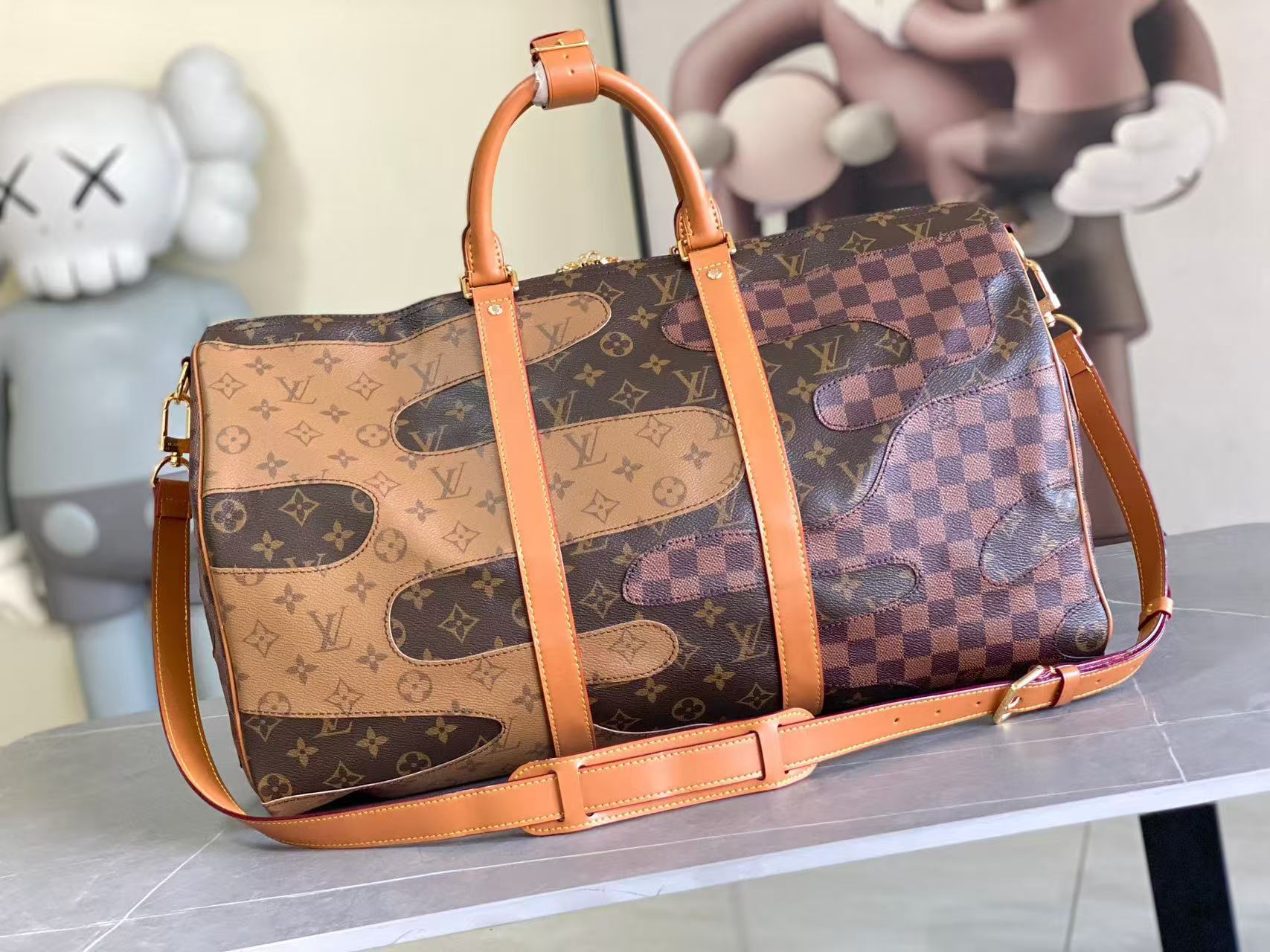 Louis Vuitton LV Keepall Bandouli è re 50 travel bag