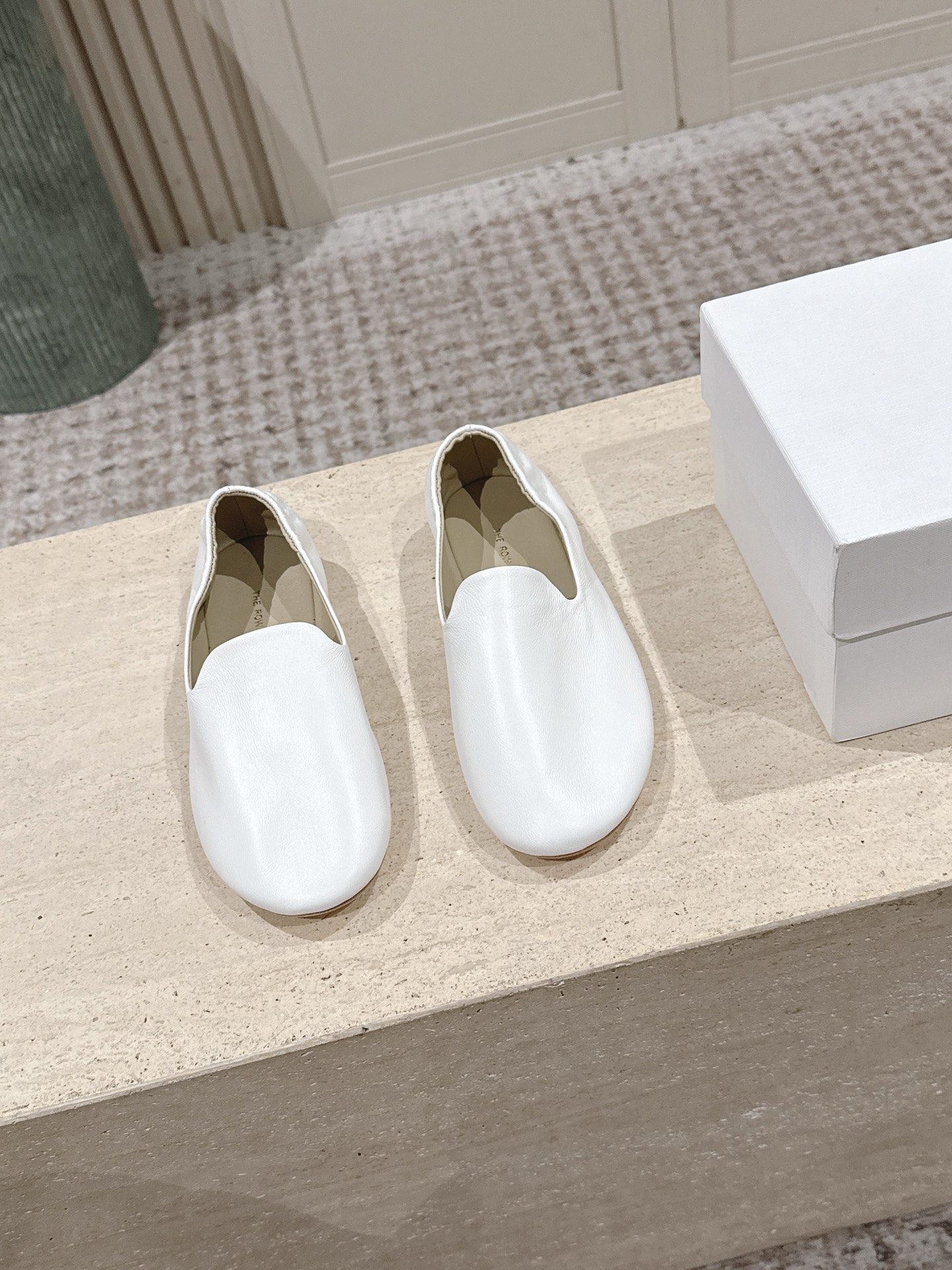 The Row Casa Slip-on Lambskin Ballet Flat