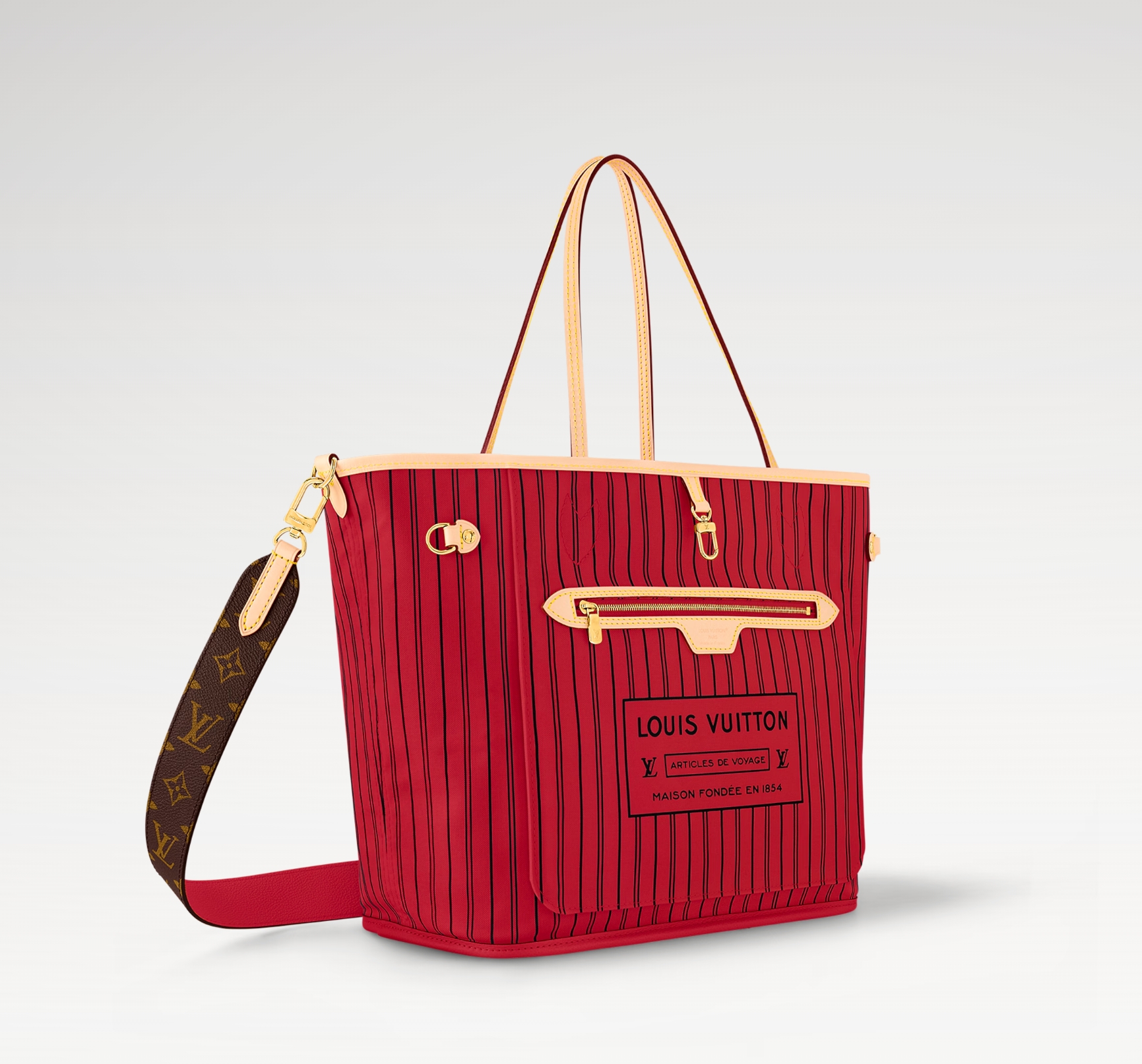 Louis Vuitton LV Neverfull Bandoulière Inside Out MM