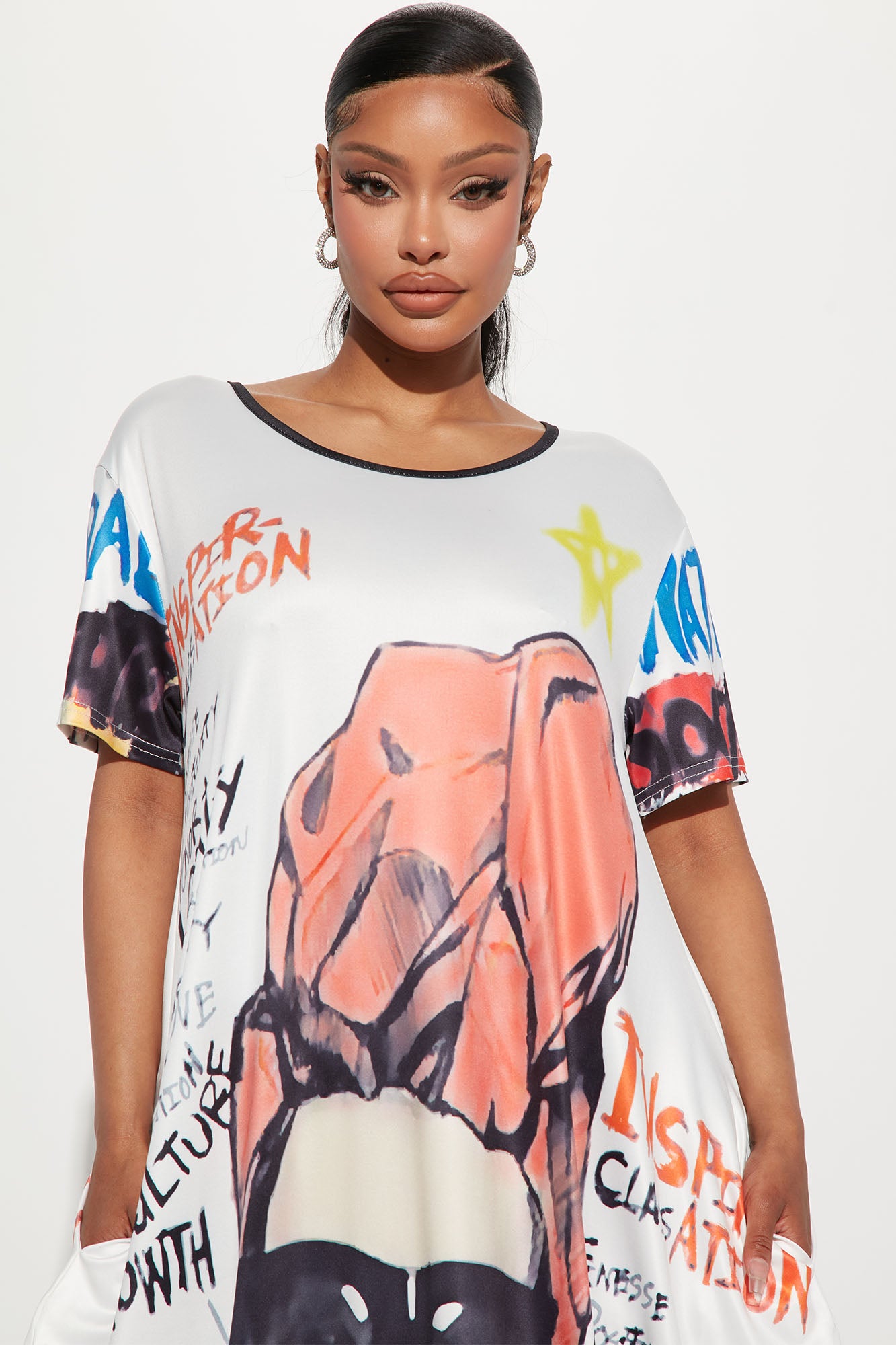 Your Queen Maxi Dress - White/combo