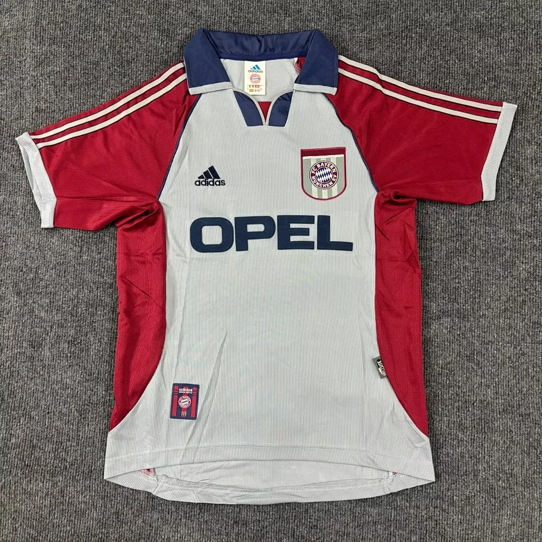 1997/99 Retro Bayern Munich Away Grey Soccer Jersey 1:1 Thai Quality