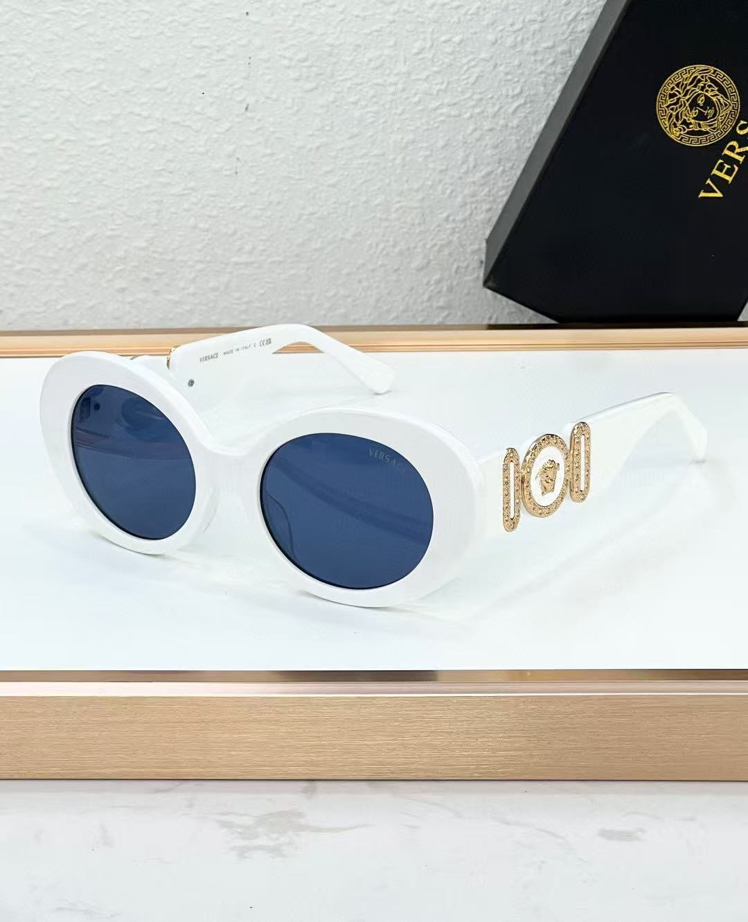 Versace Medusa Biggie Oval Sunglasses Top quality - KAIROO