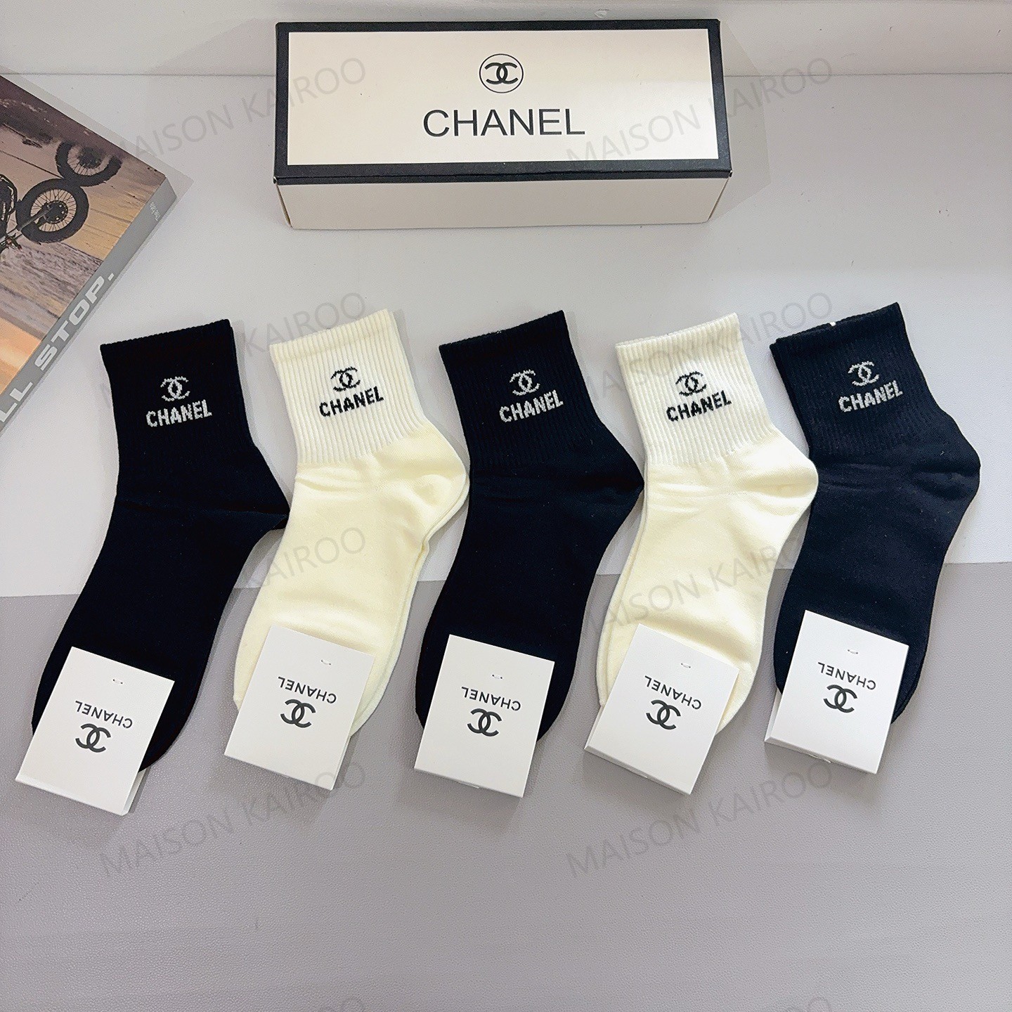 Chanel Socks 5-Pack - KAIROO