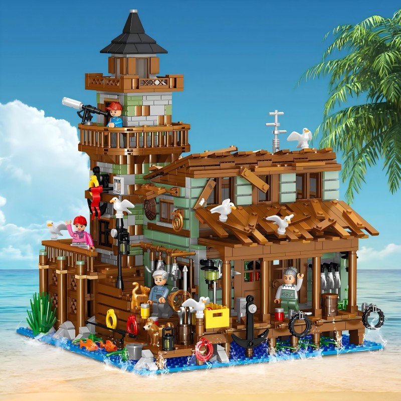 QunLong 00981 - Fishing Village Cabin(Mini Block)