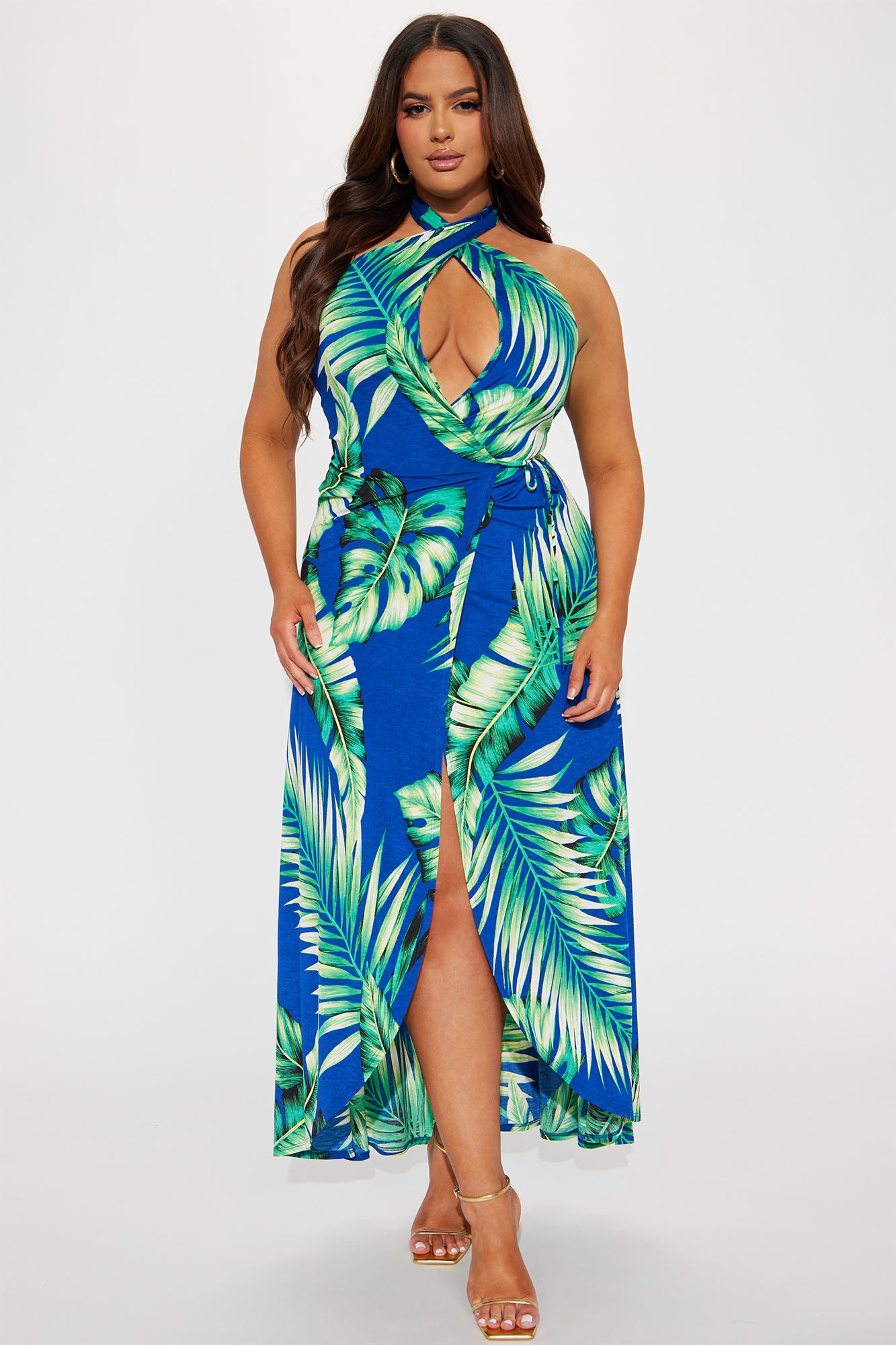Kaimana Maxi Dress - Royal/combo