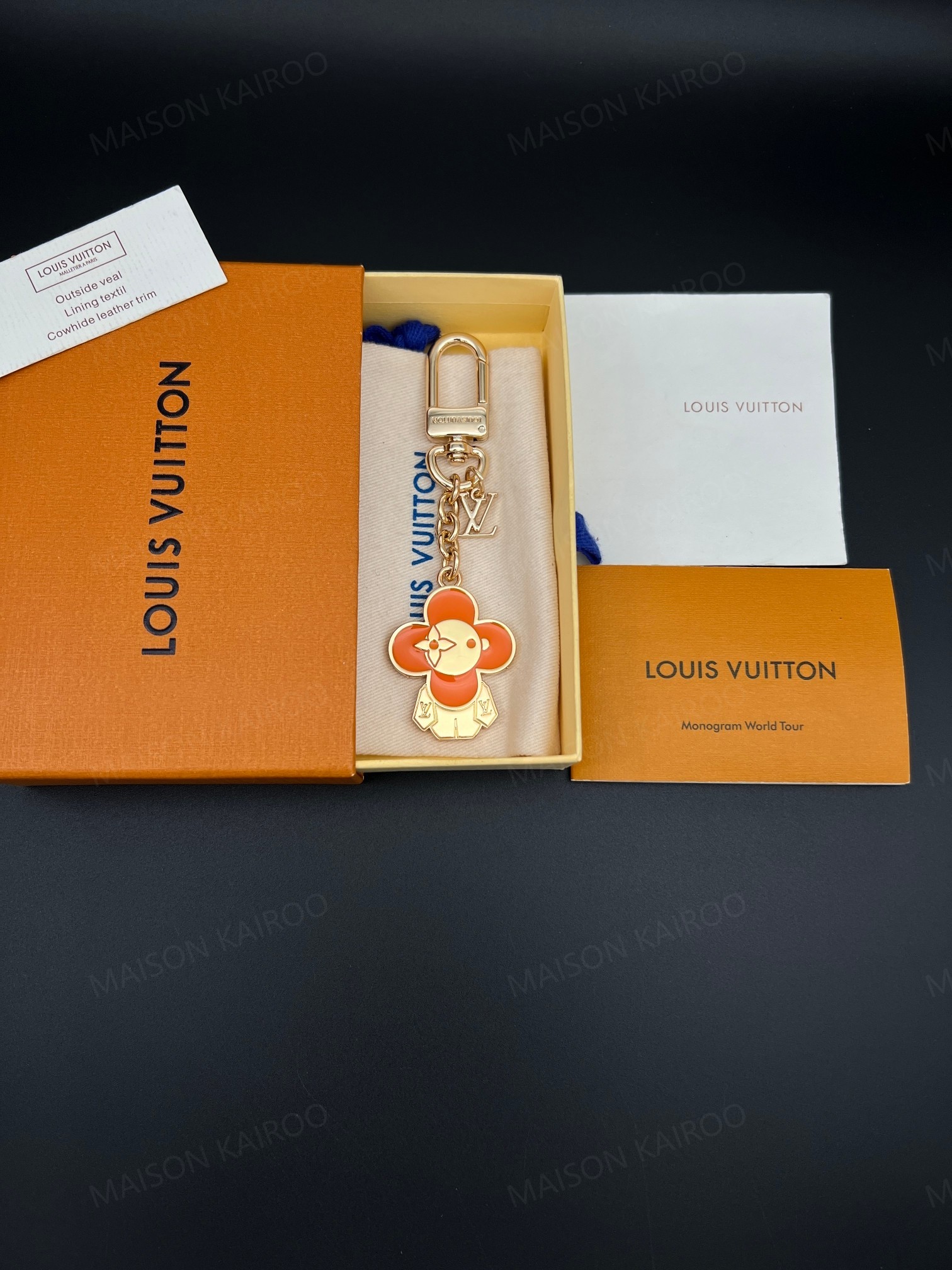 Louis Vuitton LV Vivienne Mascot Enamel Bag Charm Keychain - KAIROO