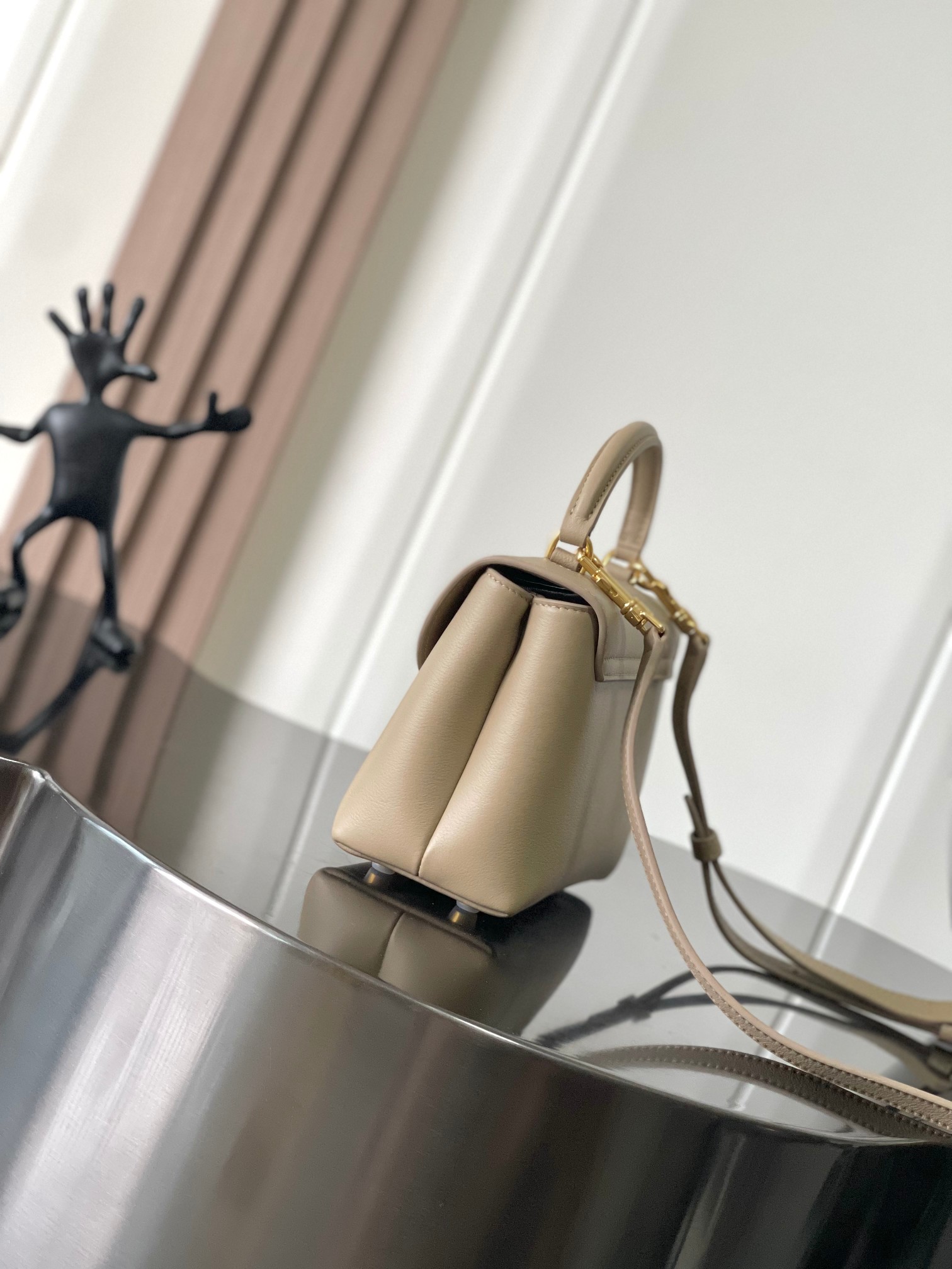 Celine Teen Nino Bag in Supple Grained Calfskin-Pebble