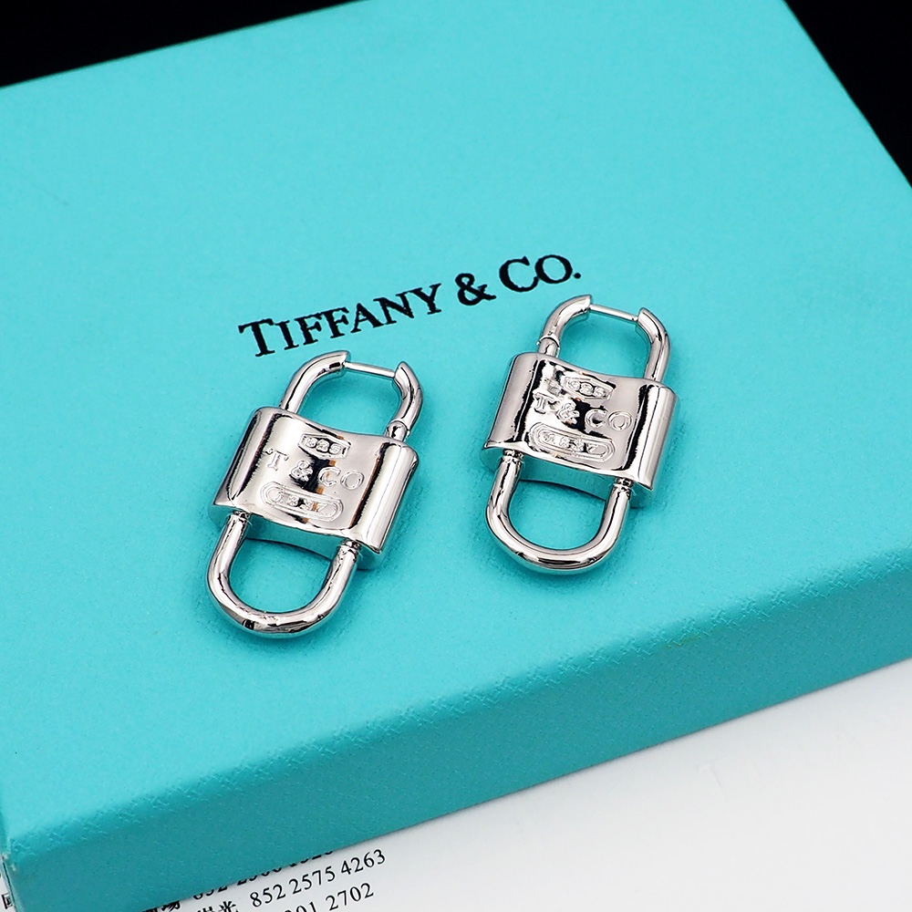 Tiffany Lock Earrings-Silver