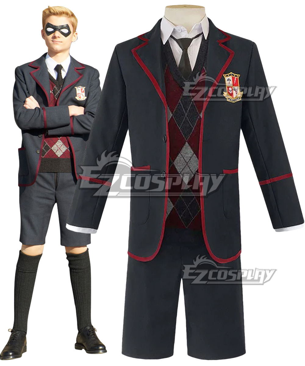 The Umbrella Academy School Uniform Male Cosplay Costume