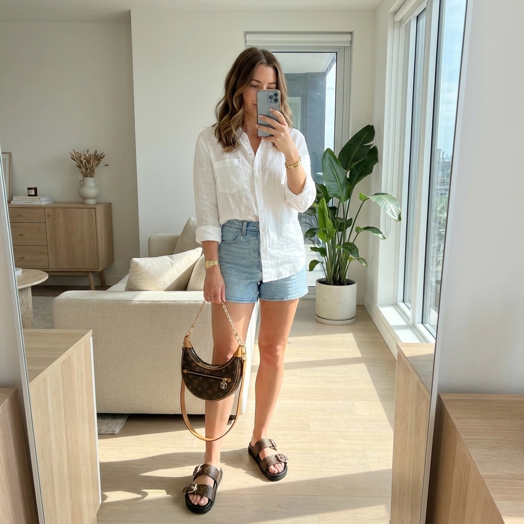 Louis Vuitton LV Hobo Bag & Monogram Slides Set - KAIROO
