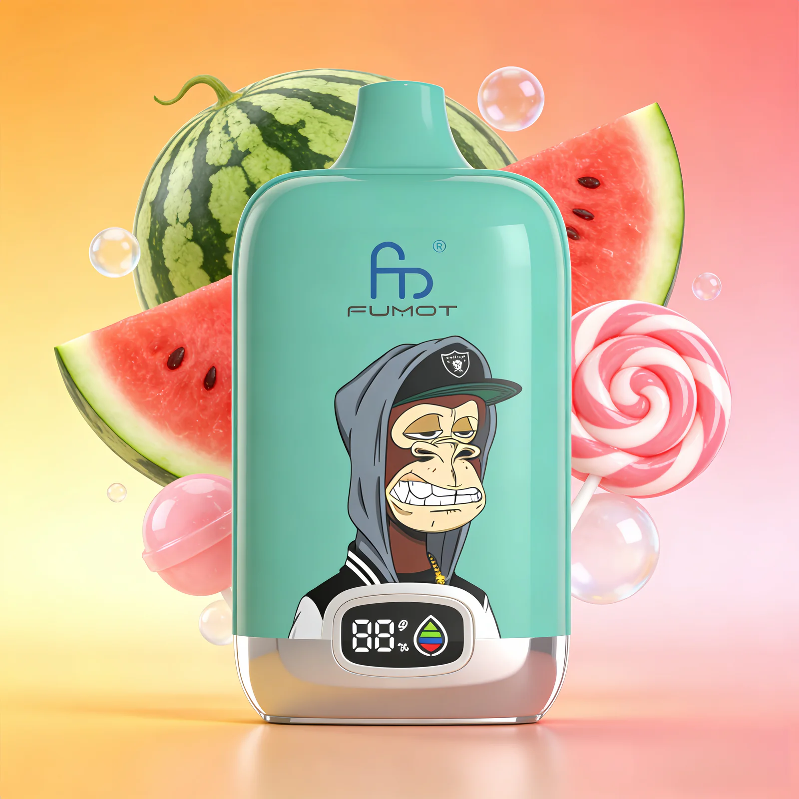 FUMOT Digital Box 12K Disposable Vape – Watermelon Bubblegum - Vaba Vape-Shop