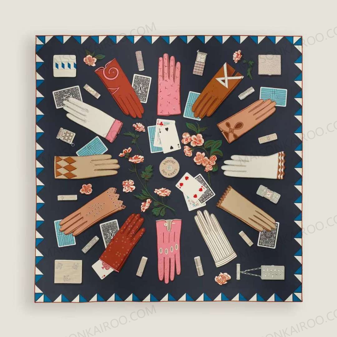 Hermes Gants Vintage‑Gloves 90 Silk Scarf - KAIROO