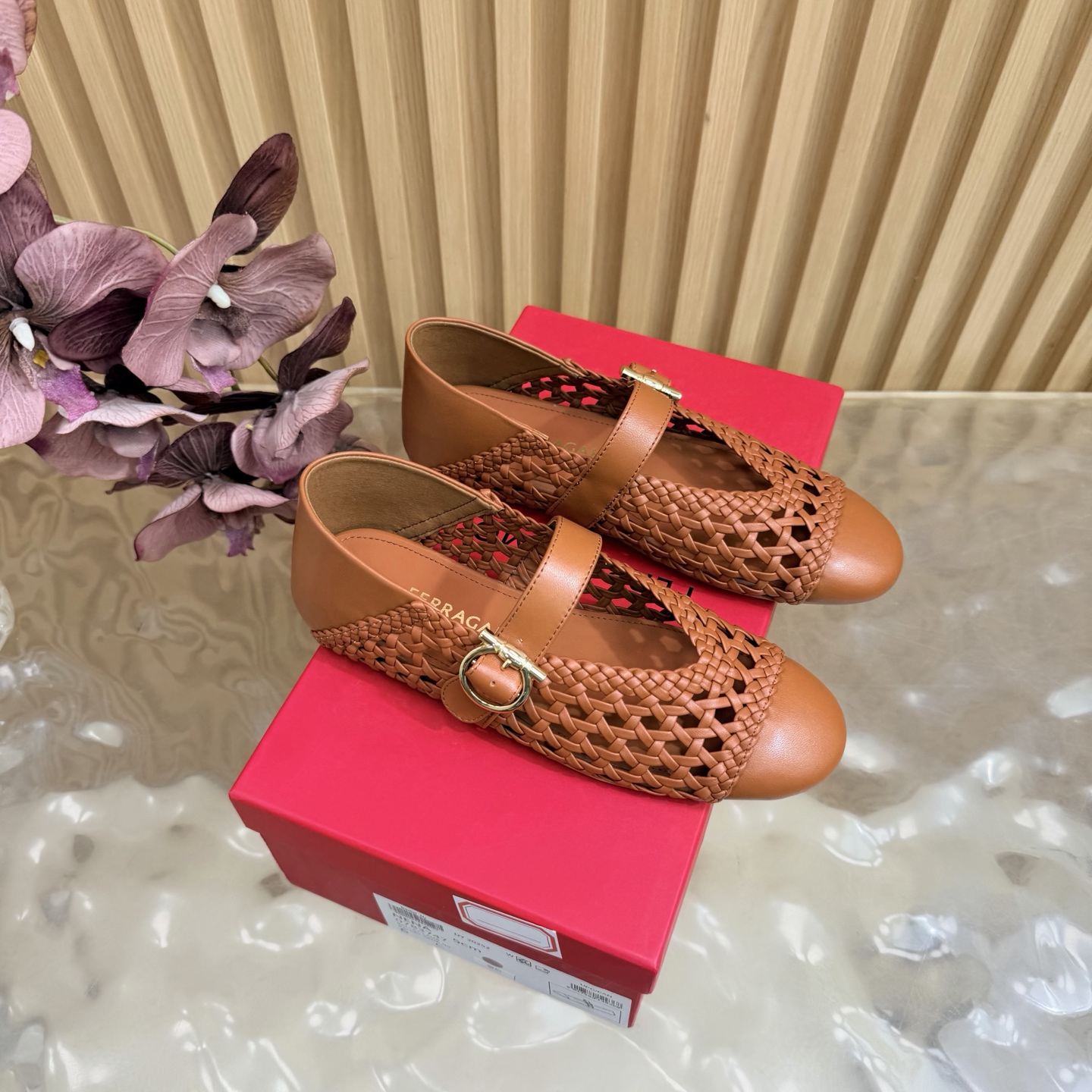Ferragamo Gancin Mary Jane Ballet Flat