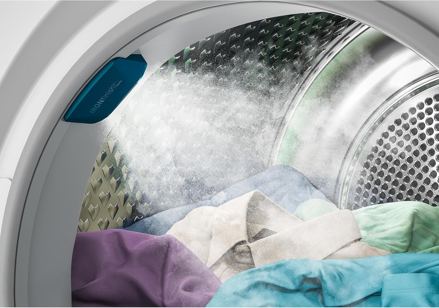 Beko B5T4824IF Tumble Dryer 8 kg, Front Loader Heat Pump Dryer, Suitable for Allergy Sufferers, 15 Programmes, Steam Function, Wrinkle Protection, Sensor Drying, Silent Program, Aquawave Gentle Drum, White