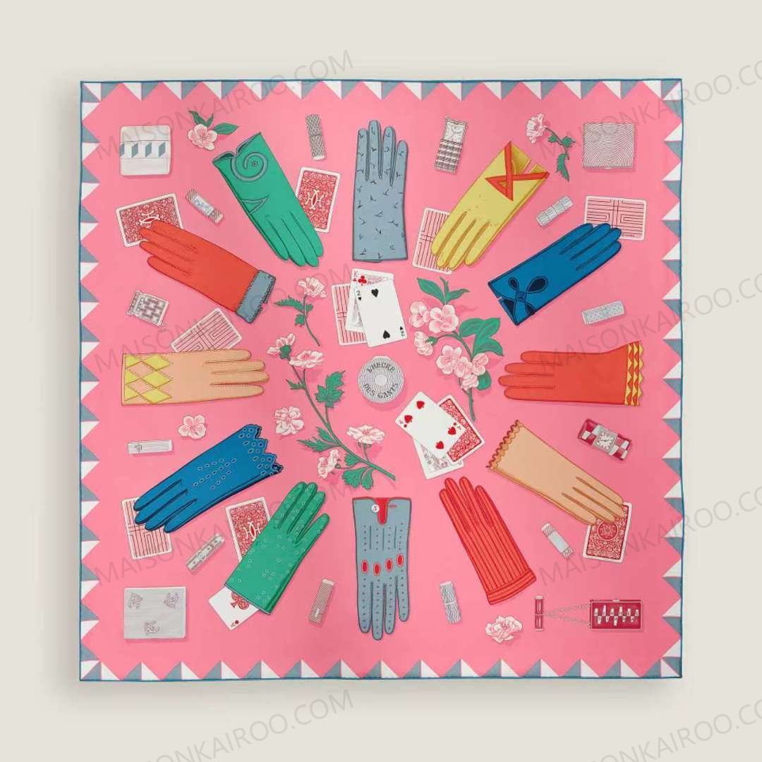 Hermes Gants Vintage‑Gloves 90 Silk Scarf - KAIROO