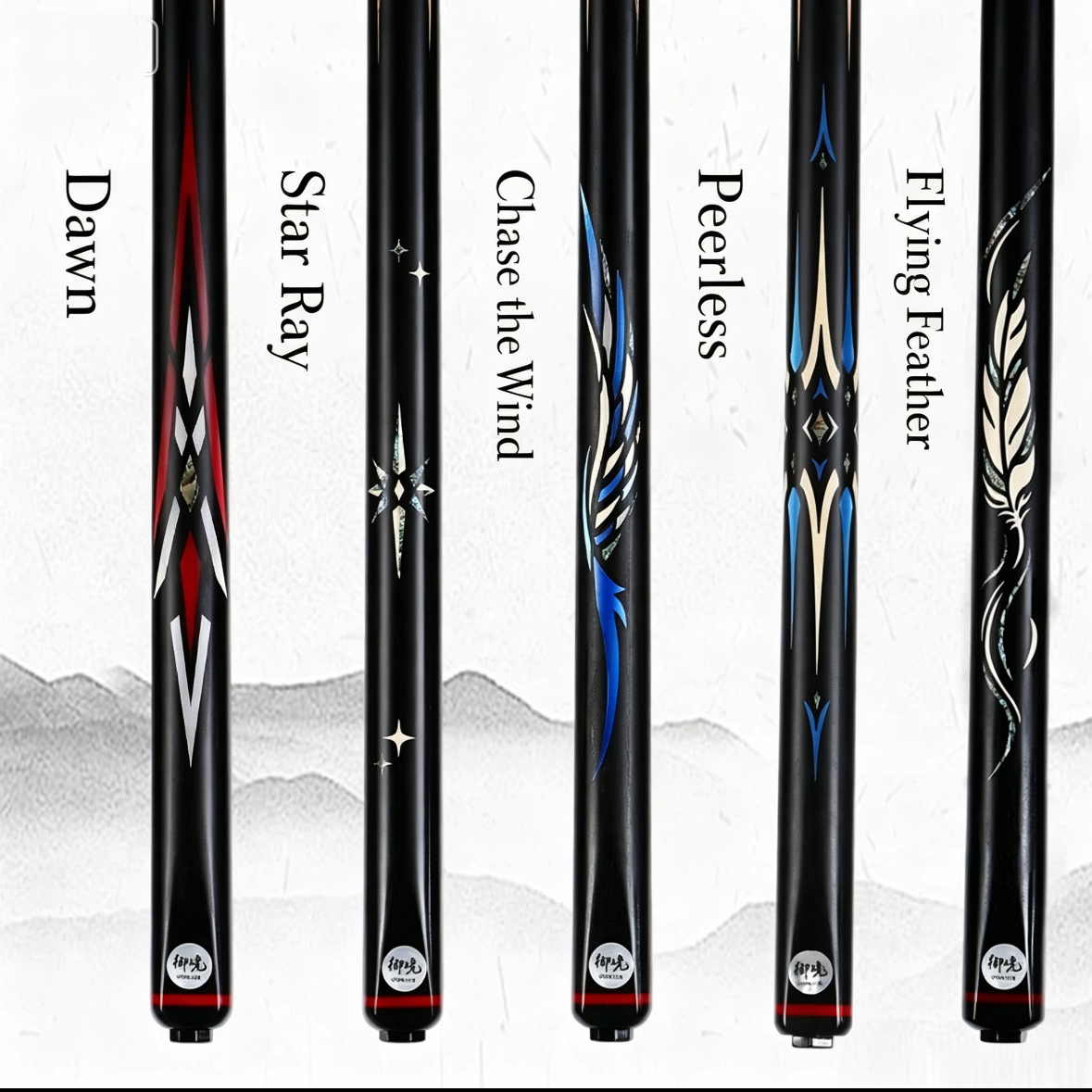 Dawn Professional Snooker Cue 3/4 Jointed – Handcrafted Ash Shaft, Inlay Grip & Small Tip | Tournament-Grade Cue