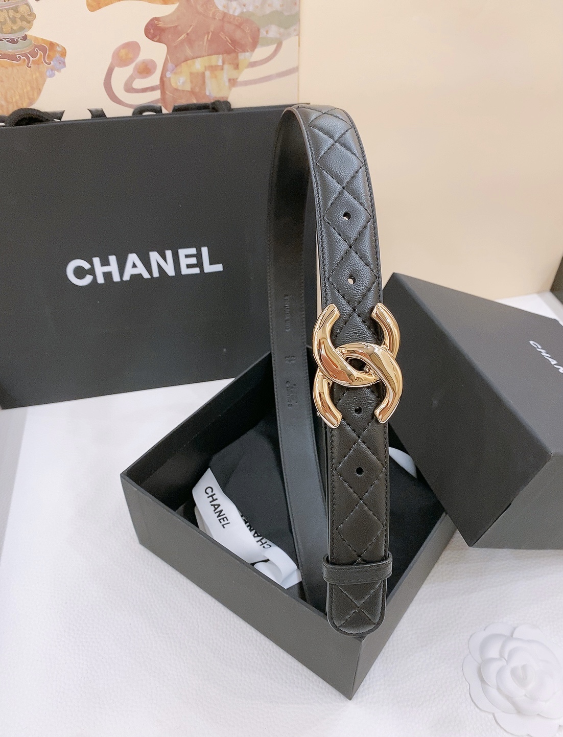 Chanel Luxury Leather Belt 3cm