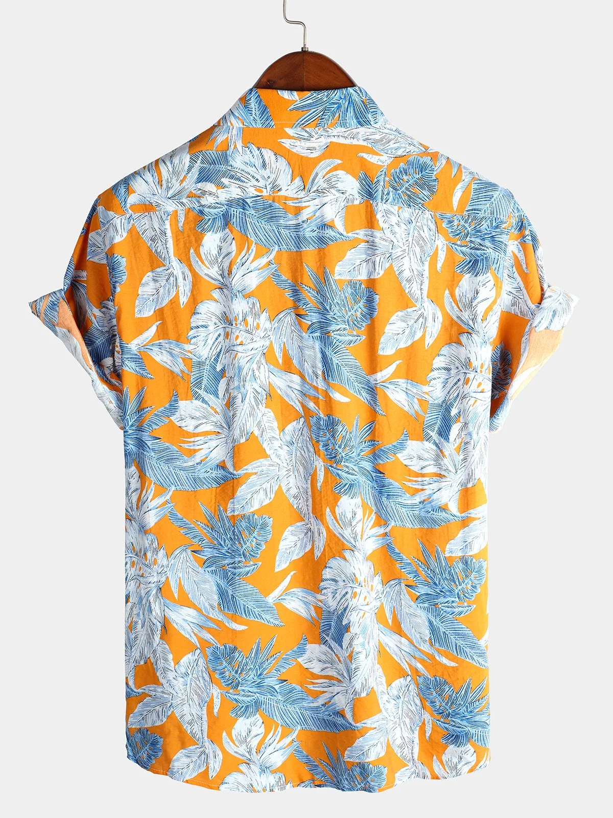 Men's Pure Cotton Hawaiian Vacation Print Shirt
