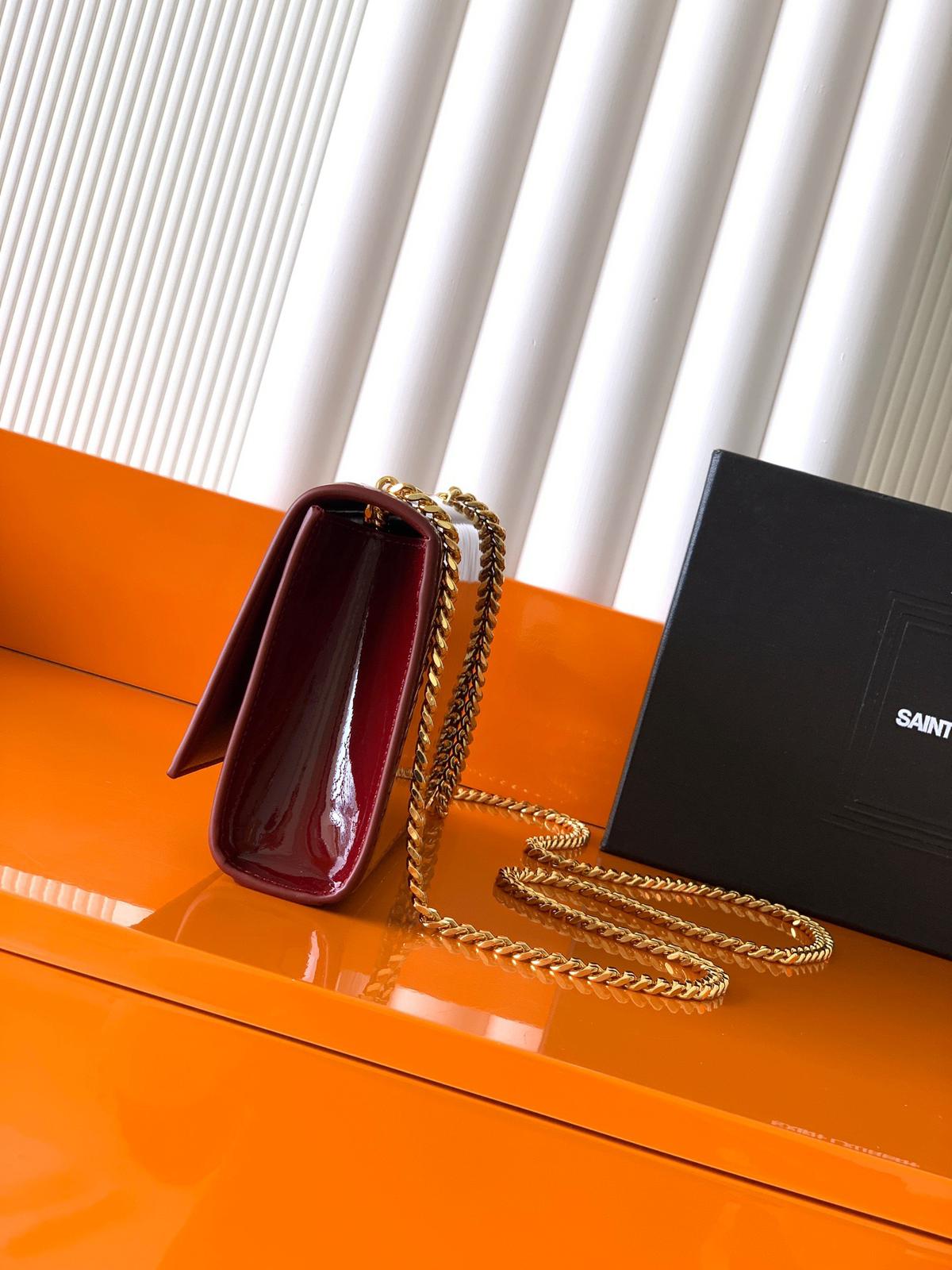 YSL Saint Laurent red crossbody bag