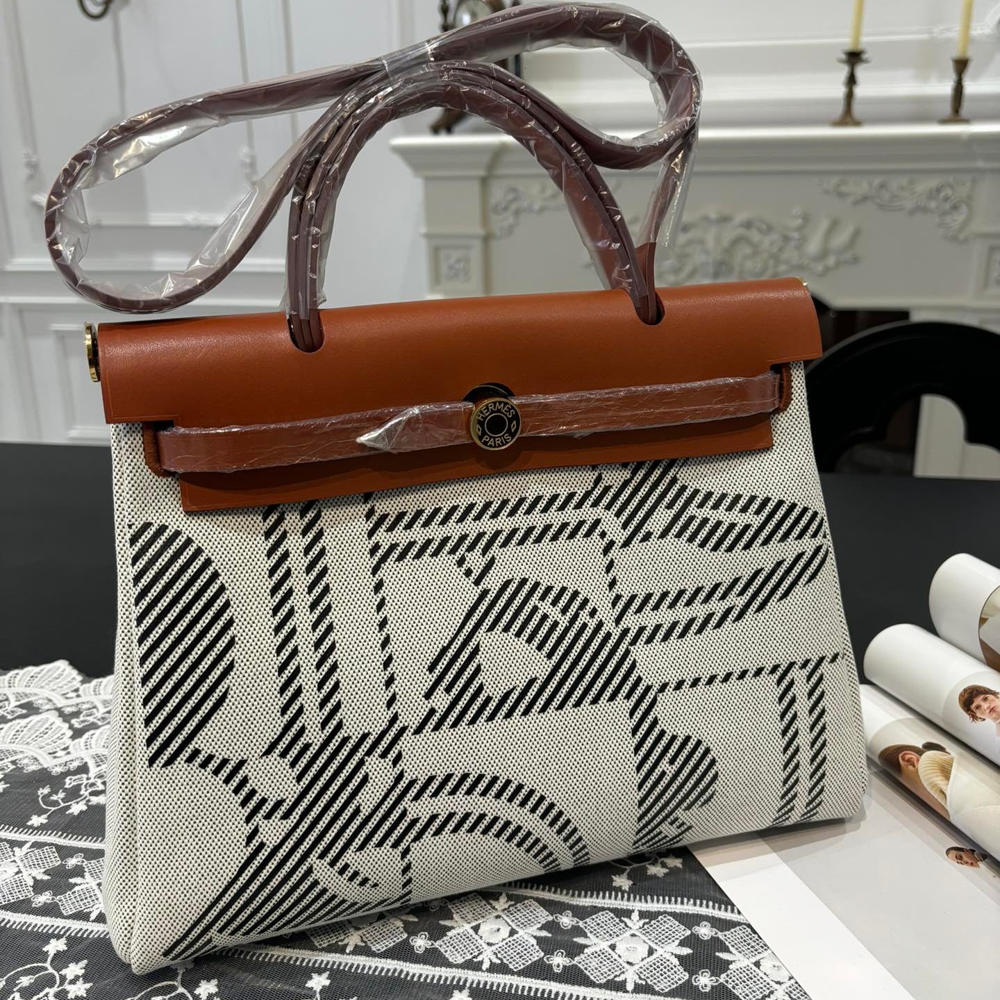 Hermes BagHerbag31CM Canvas ( 10A Mirror Version)