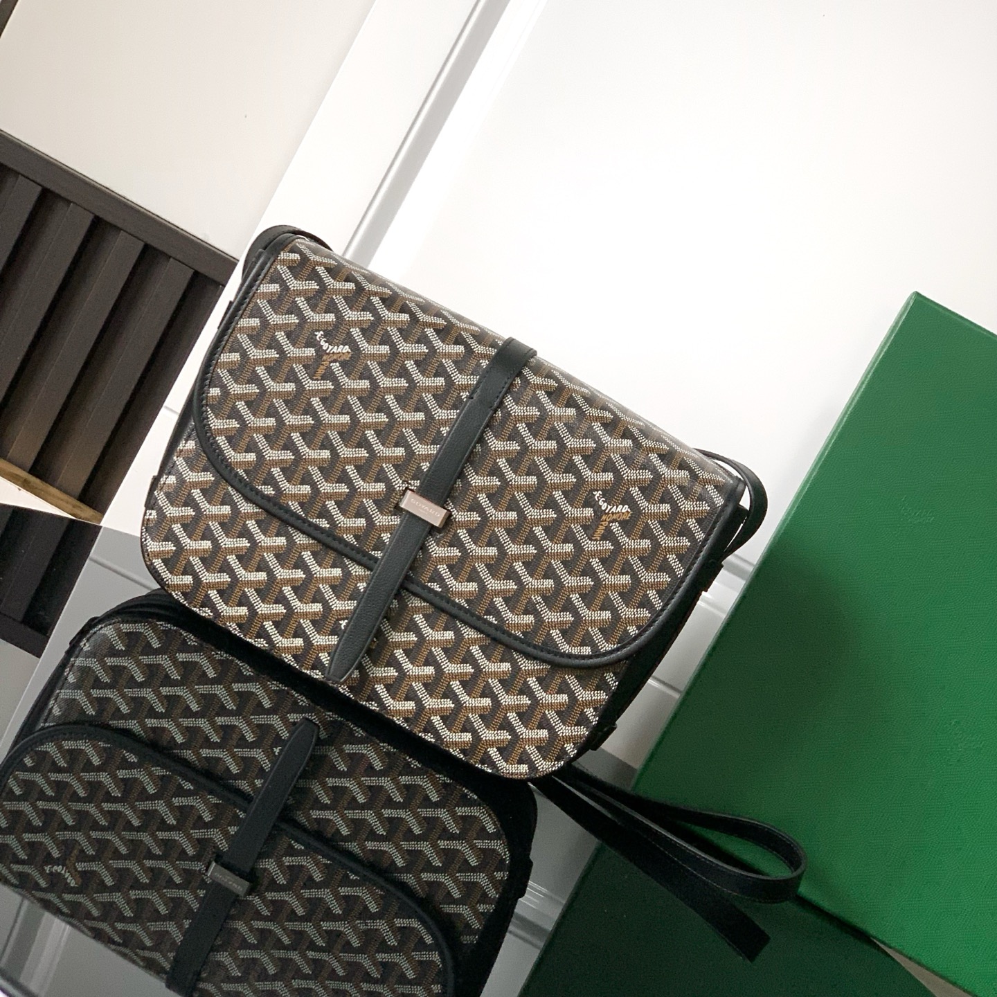 Goyard Belvedere MM Bag in Black