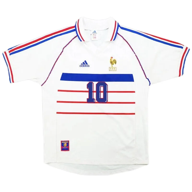 1998 France Retro Jersey Away World Cup