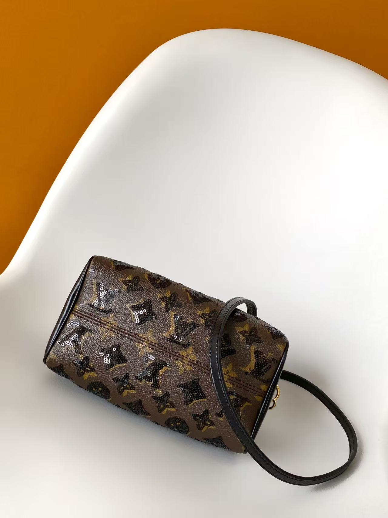 Louis Vuitton Monogram Sequeins Speedy Bandouli è re 20 Handbag