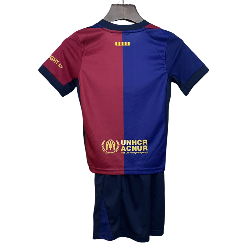 Kids Barcelona X Travis Scott Home Soccer Kits 24-25