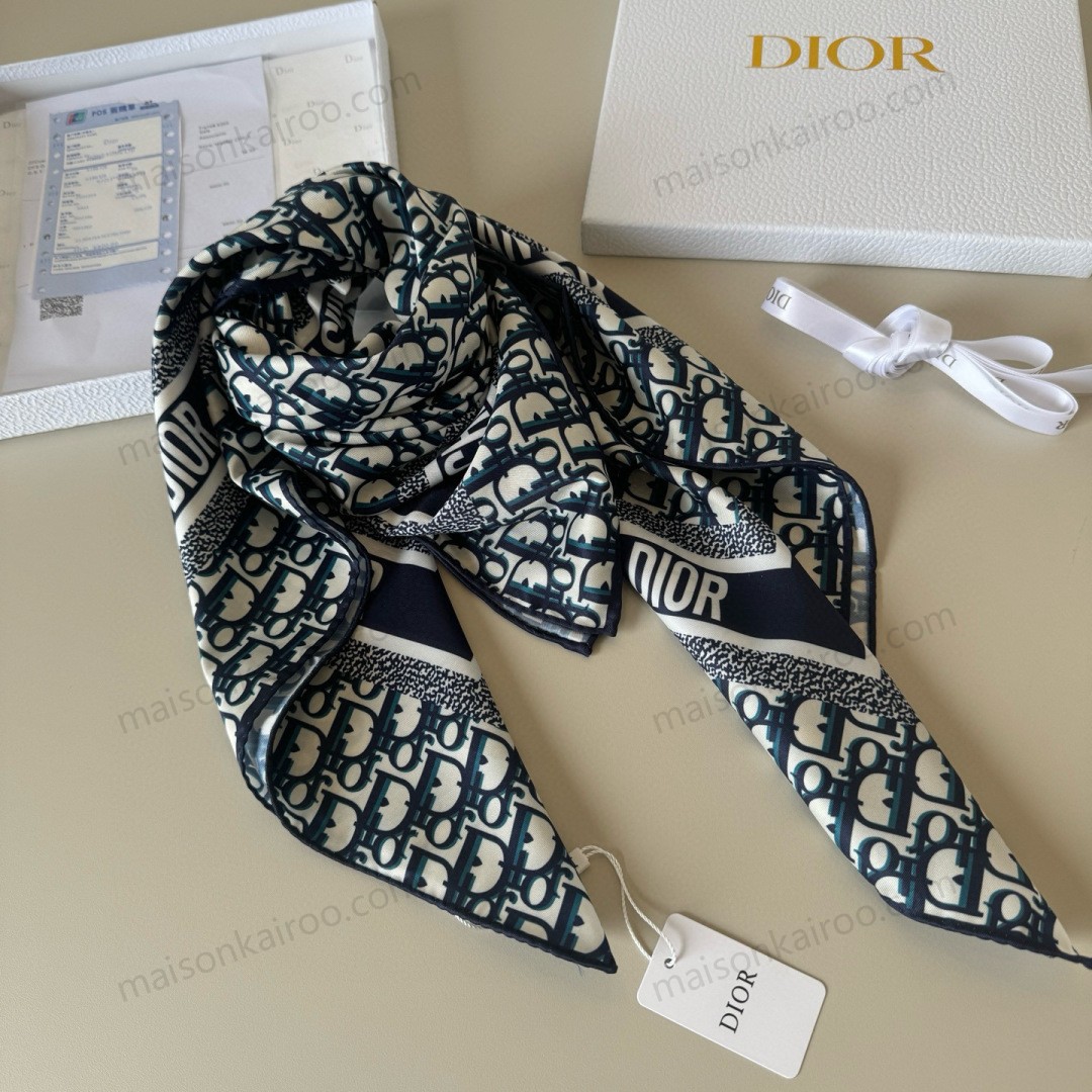 Dior Oblique Square Scarf - KAIROO