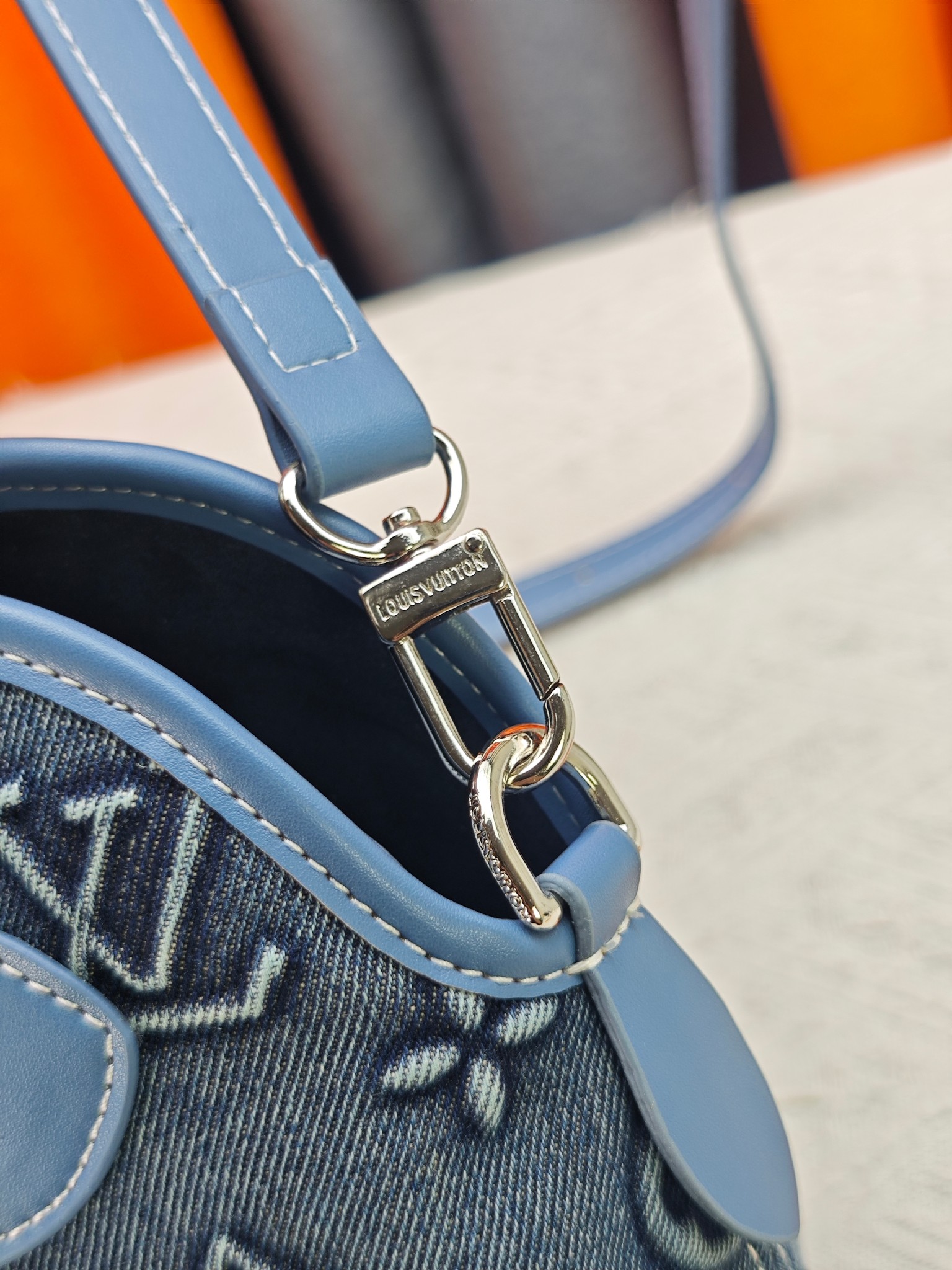 Louis Vuitton LV Tannin denim shell bag