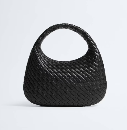 Bottega Veneta Small Veneta in Black Intrecciato