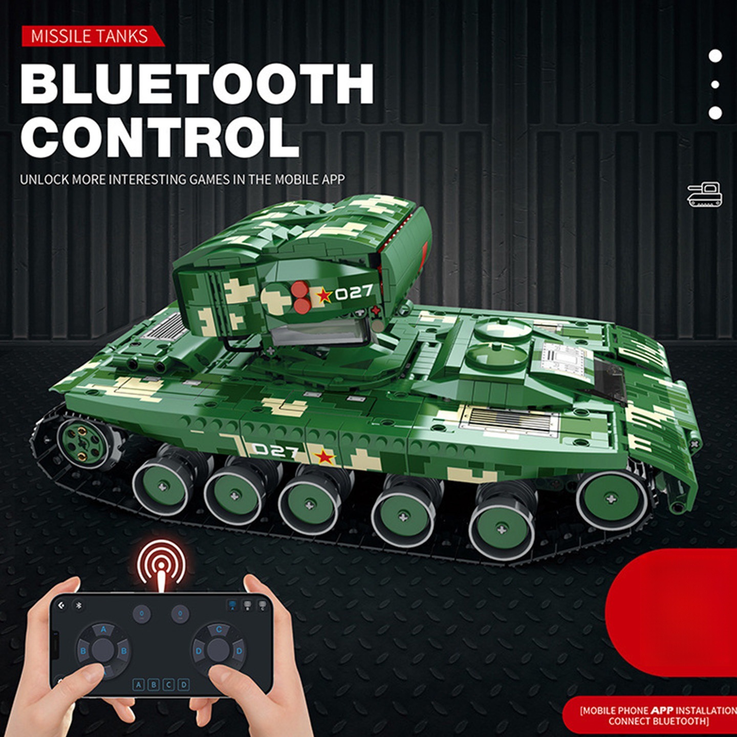 Reobrix 55027 - Missile Tanks(Remote Control Version)