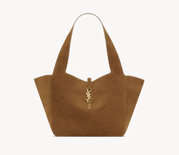 YSL Saint Laurent LE 5 À 7 Small BEA in Suede-Caramel Cognac 779029