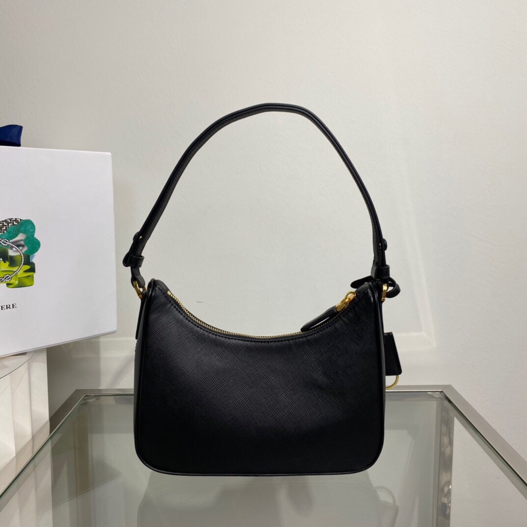 PRADA Cleo hobo women's underarm Leather Shoulder Bag