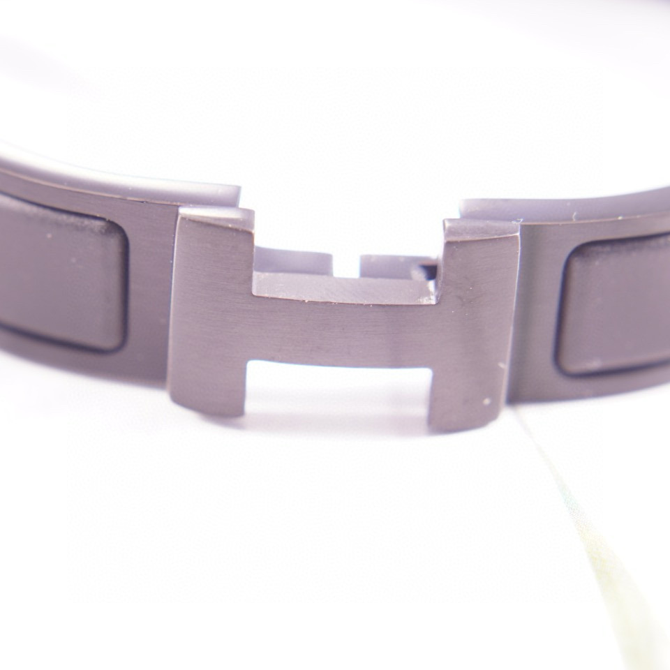 Hermes Black Clic H Enamel Bracelet