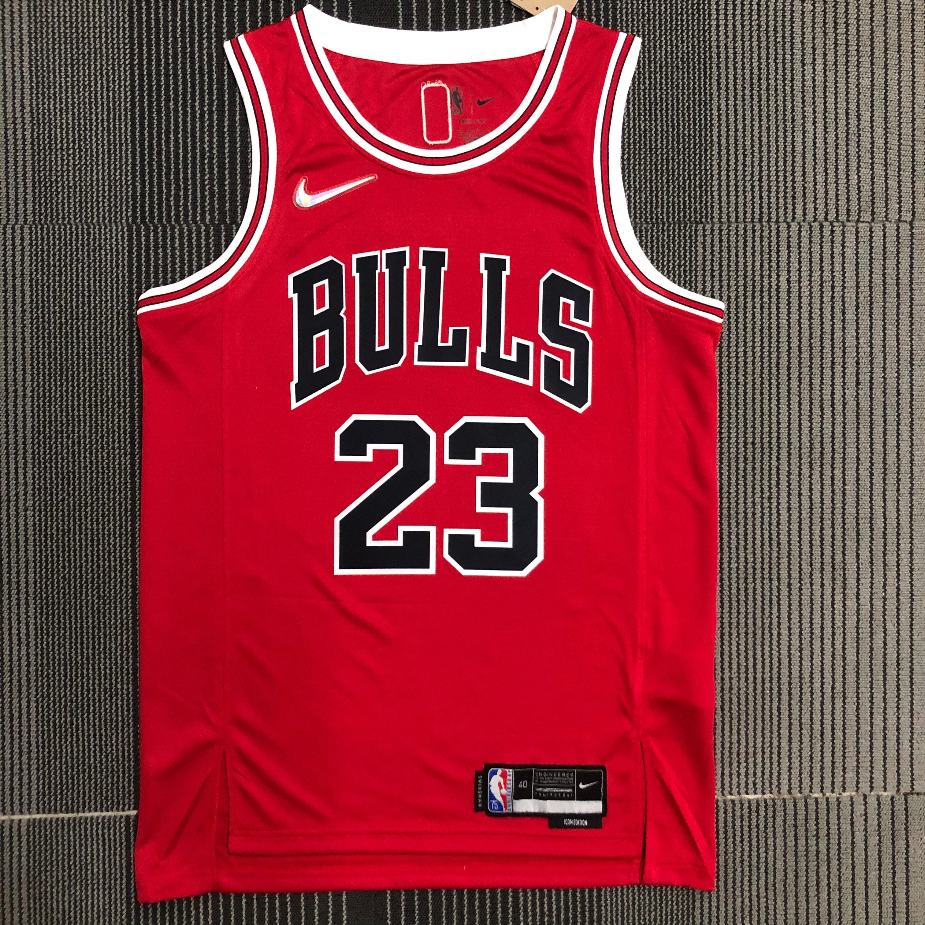 75th Anniversary Chicago Bulls Red Edition No.23 Jordan