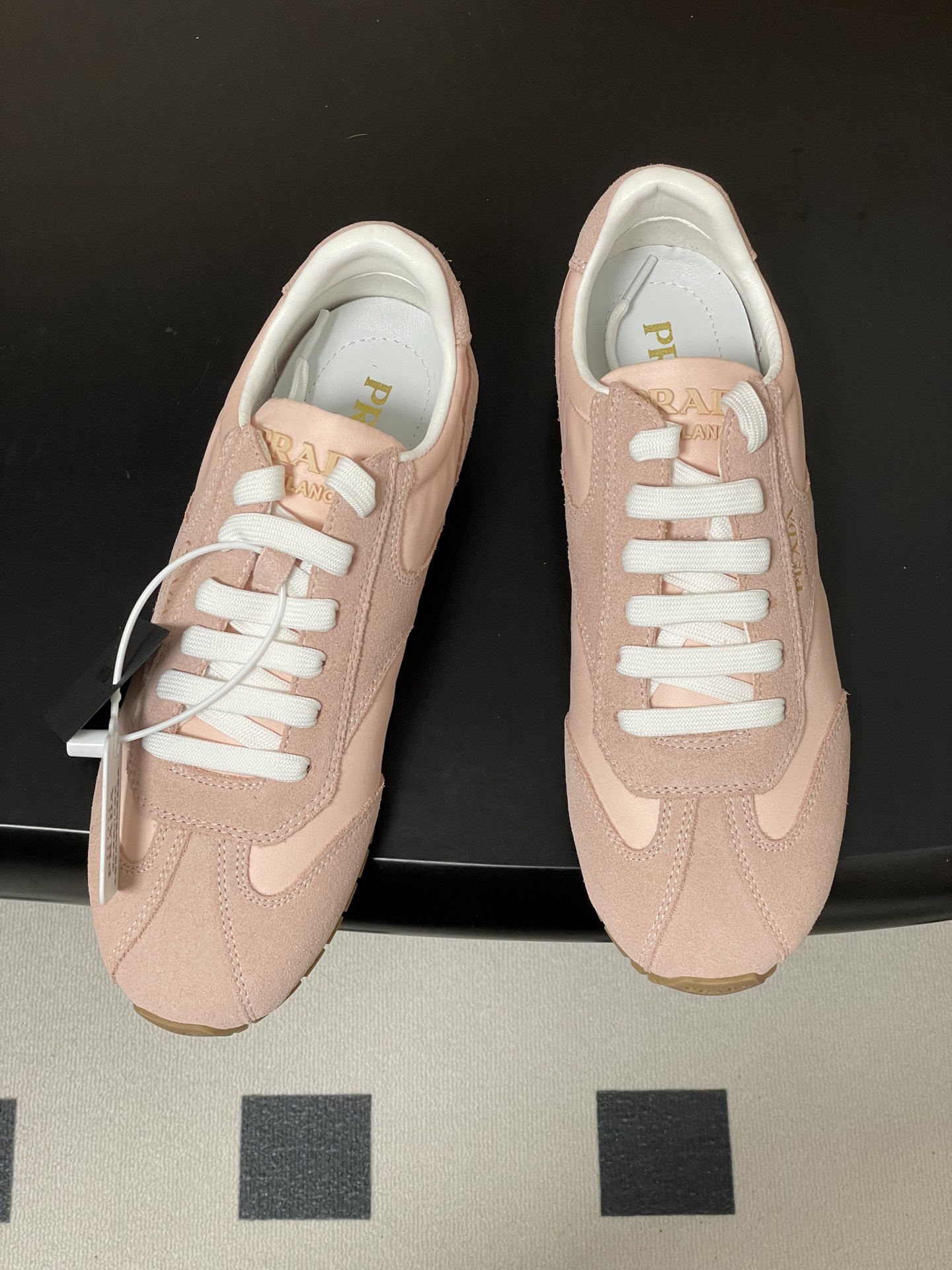 Prada Women's Suede and Re-Nylon  Sneaker