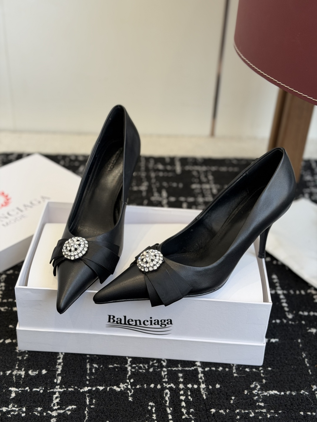 Balenciaga  Women's Avenue Palazzo Pump in Black