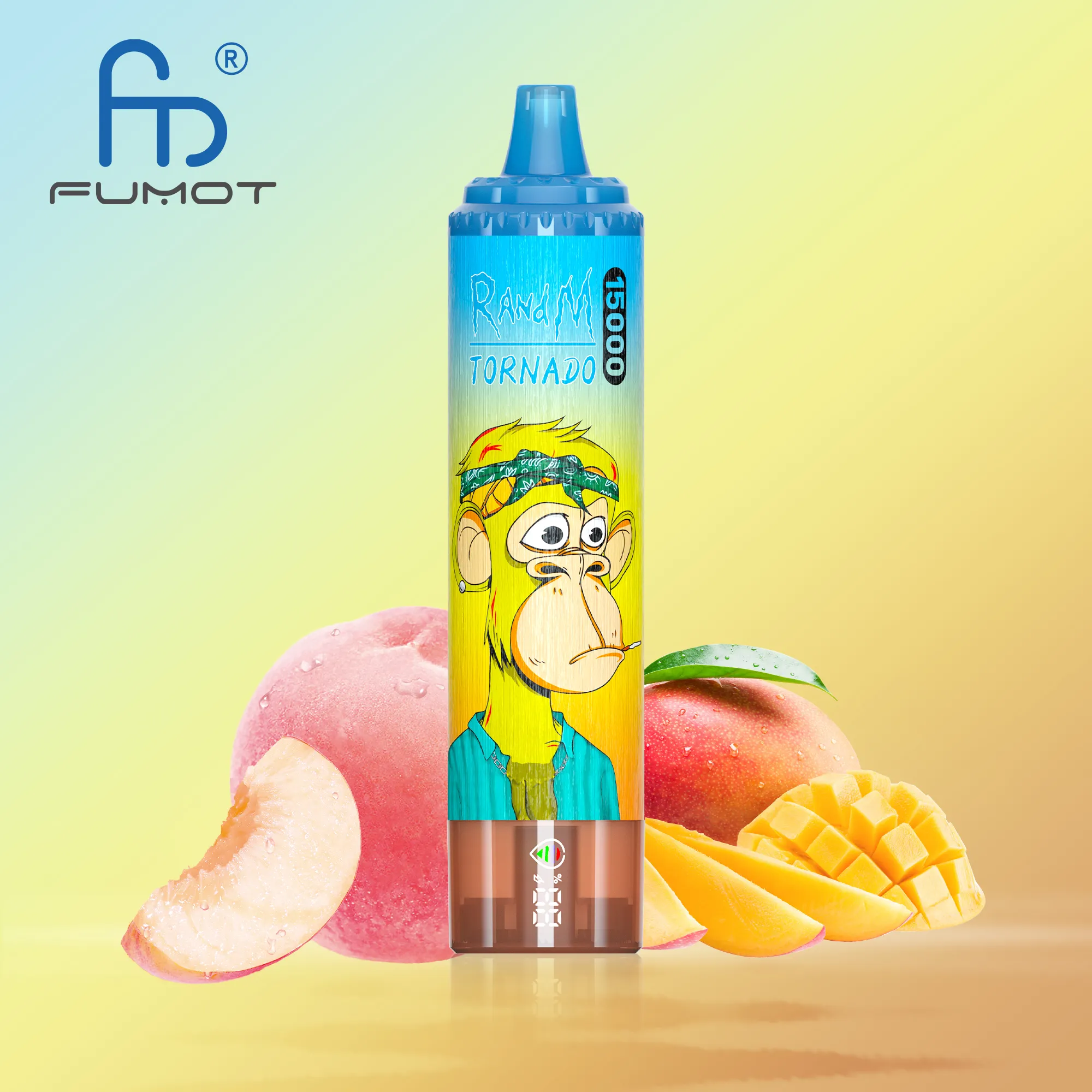 FUMOT Tornado 15K Rechargeable Disposable Vape – Peach Mango - Vaba Vape-Shop