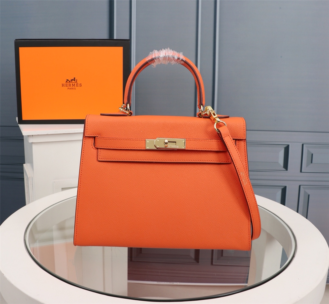 Hermes Kelly Gold Buckle Bag-Epsom