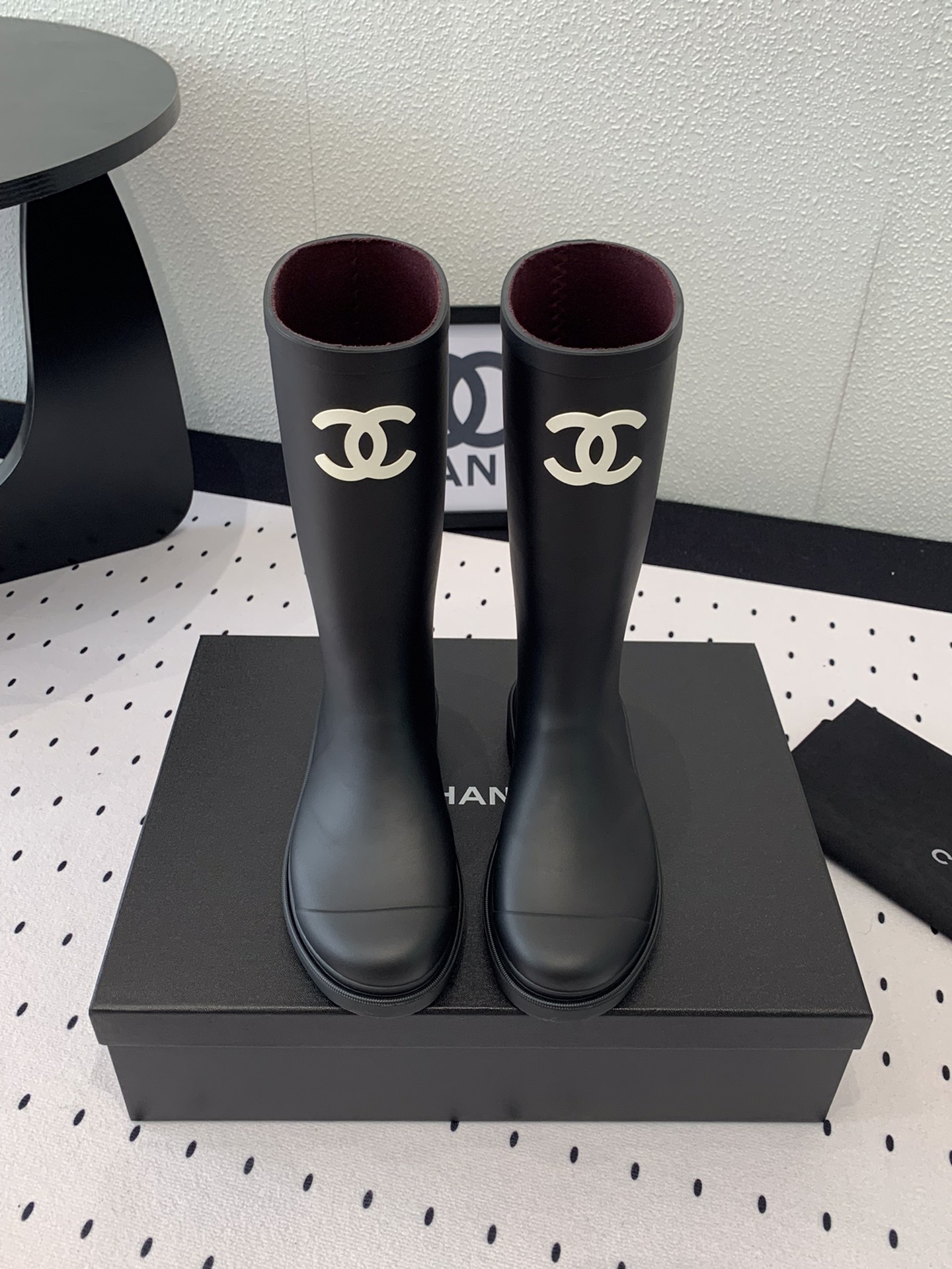 Chanel Rain Boots