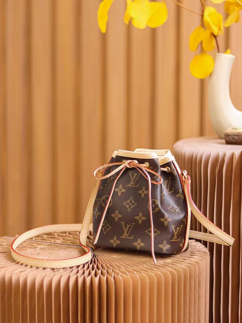 Louis Vuitton Classic Monogram Canvas Bucket Bag