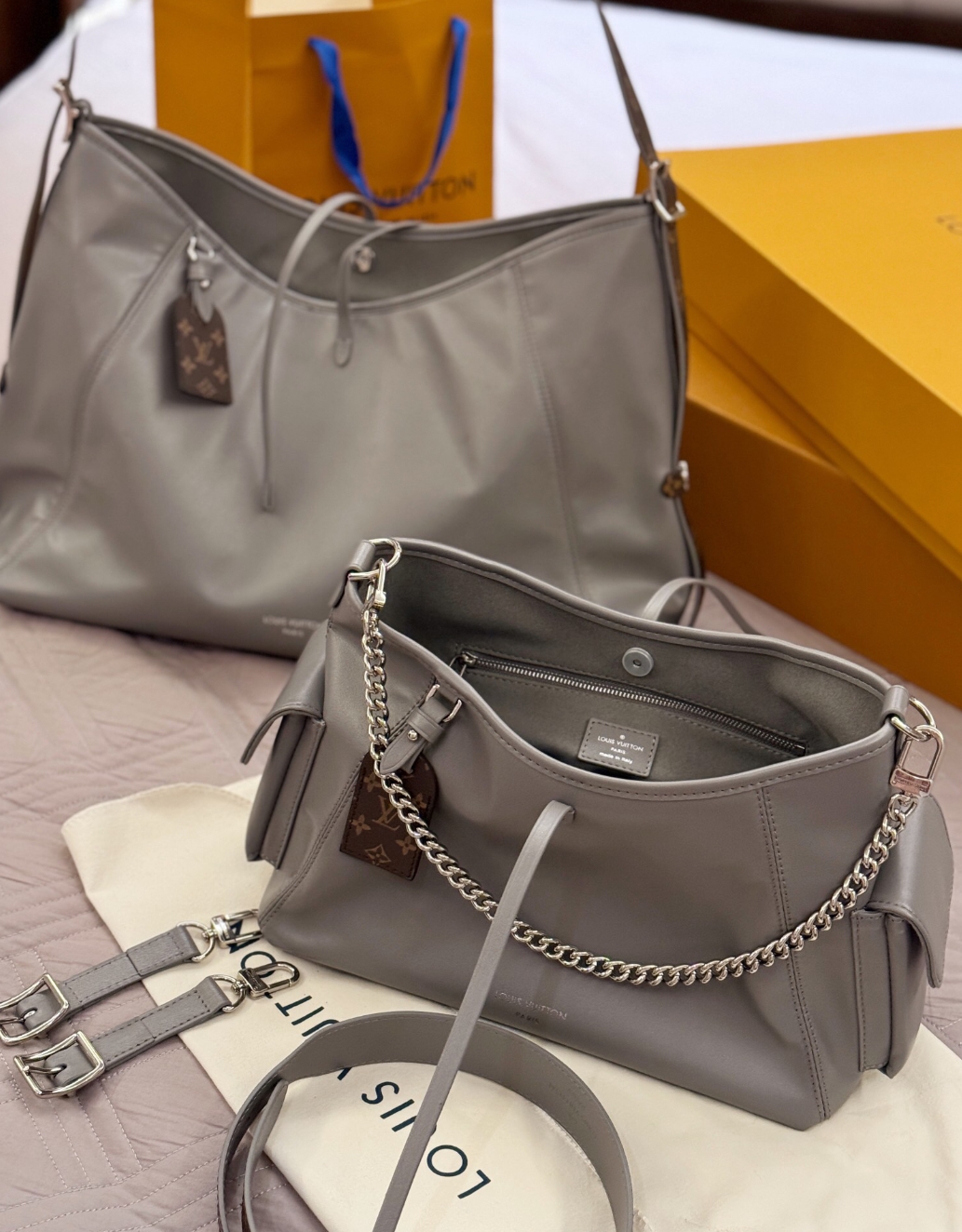 Louis Vuitton LV new version of the carryall Grey Samurai