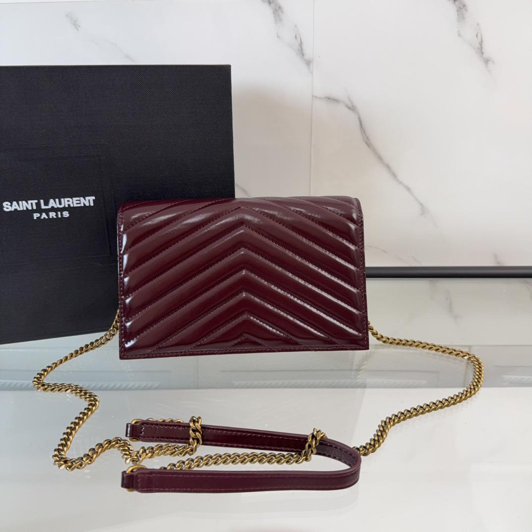 Saint Laurent YSL Classic Bag Dark Red Wine