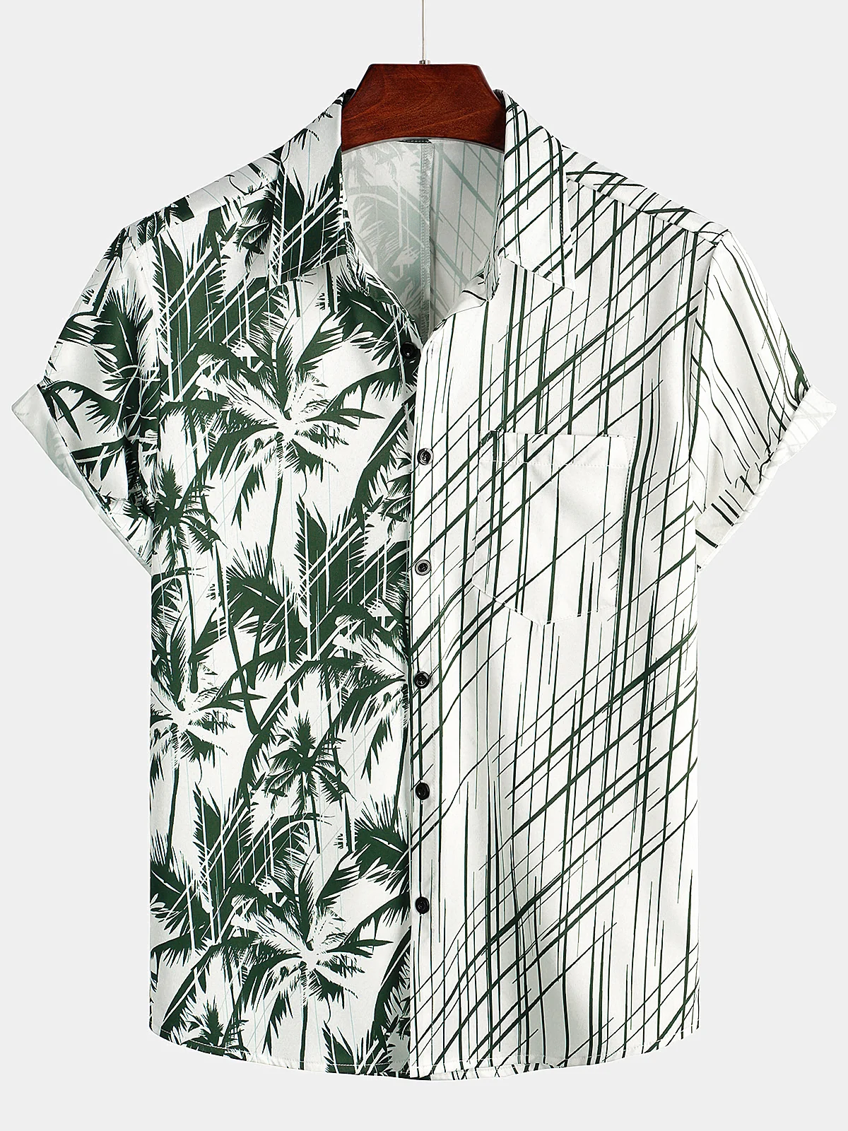 Men's Coconut Tree Hawaiian Short Sleeve Shirt