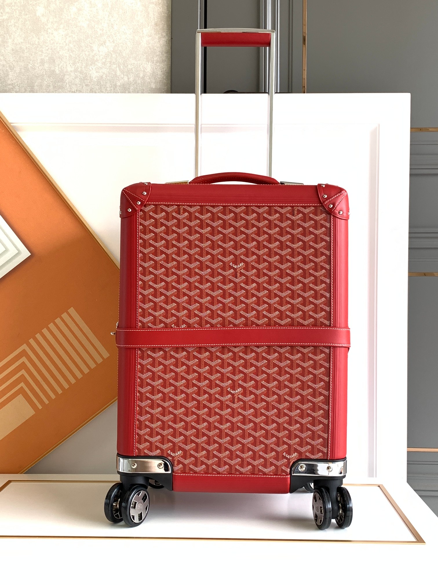 ‌Goyard‌ classic print trolley case